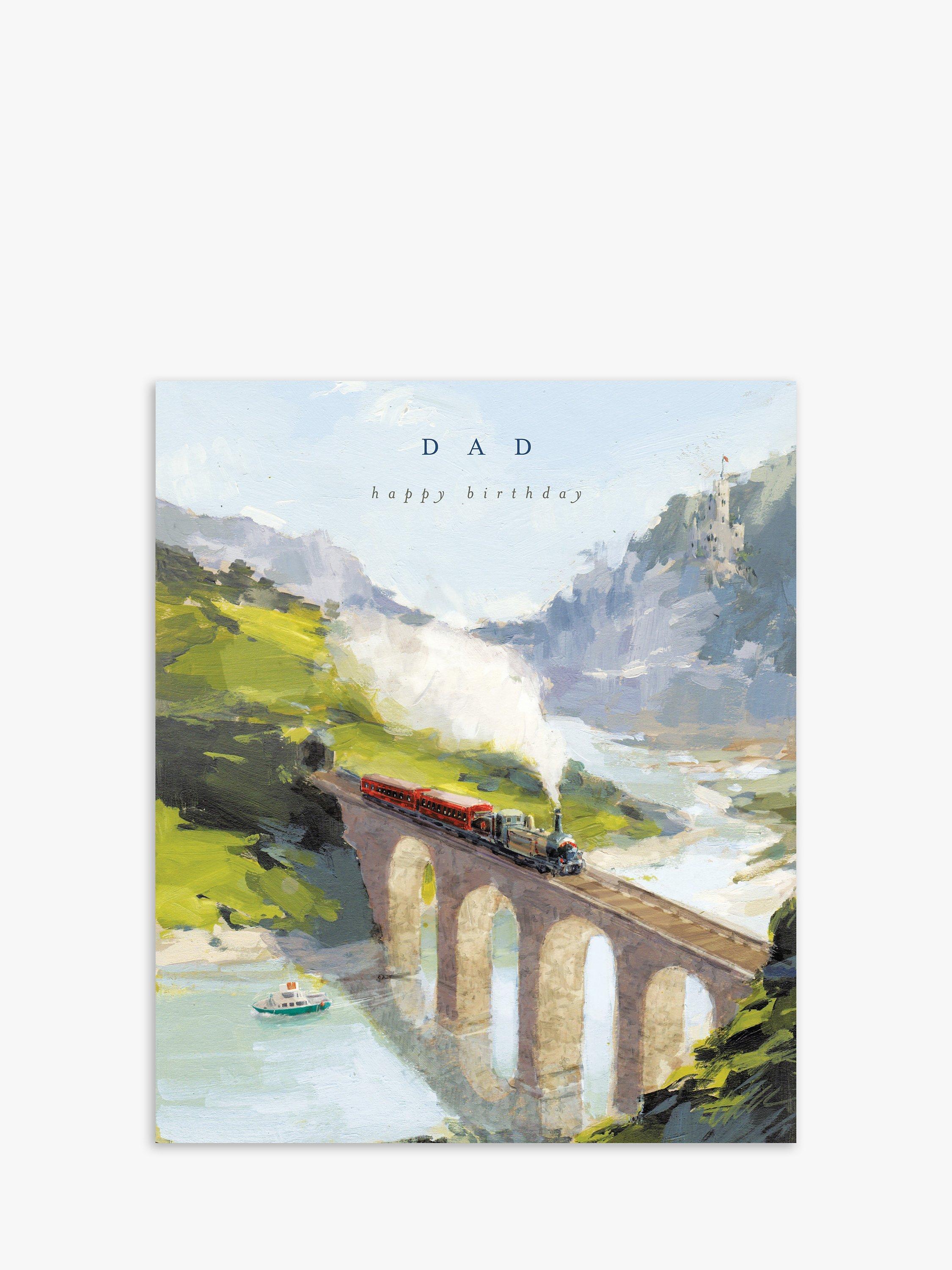 Woodmansterne Steam Train Dad Birthday Card