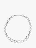 Nina B Open Link Necklace, Silver