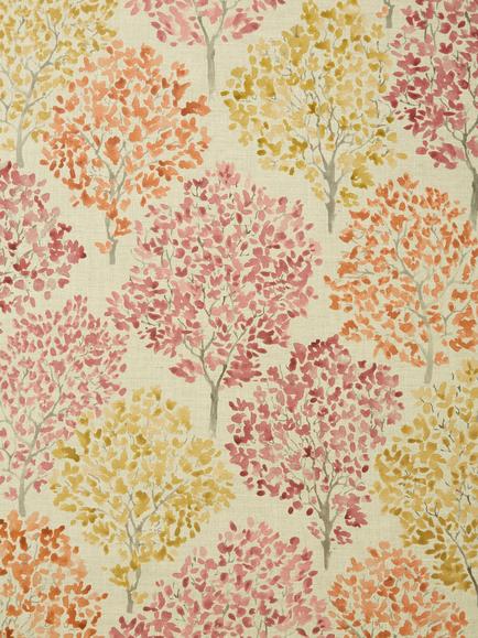 John Lewis Leckford Trees Made to Measure Curtains or Roman Blind, Autumn, Autumn