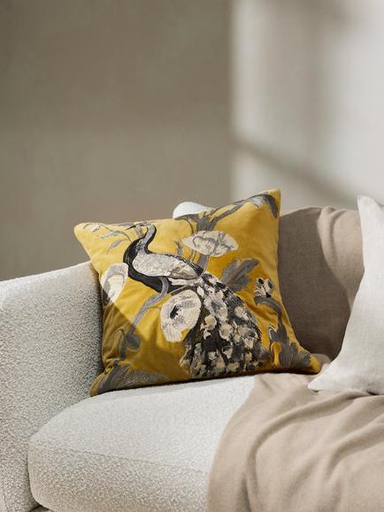 John Lewis Java Cushion - view 2, Gold