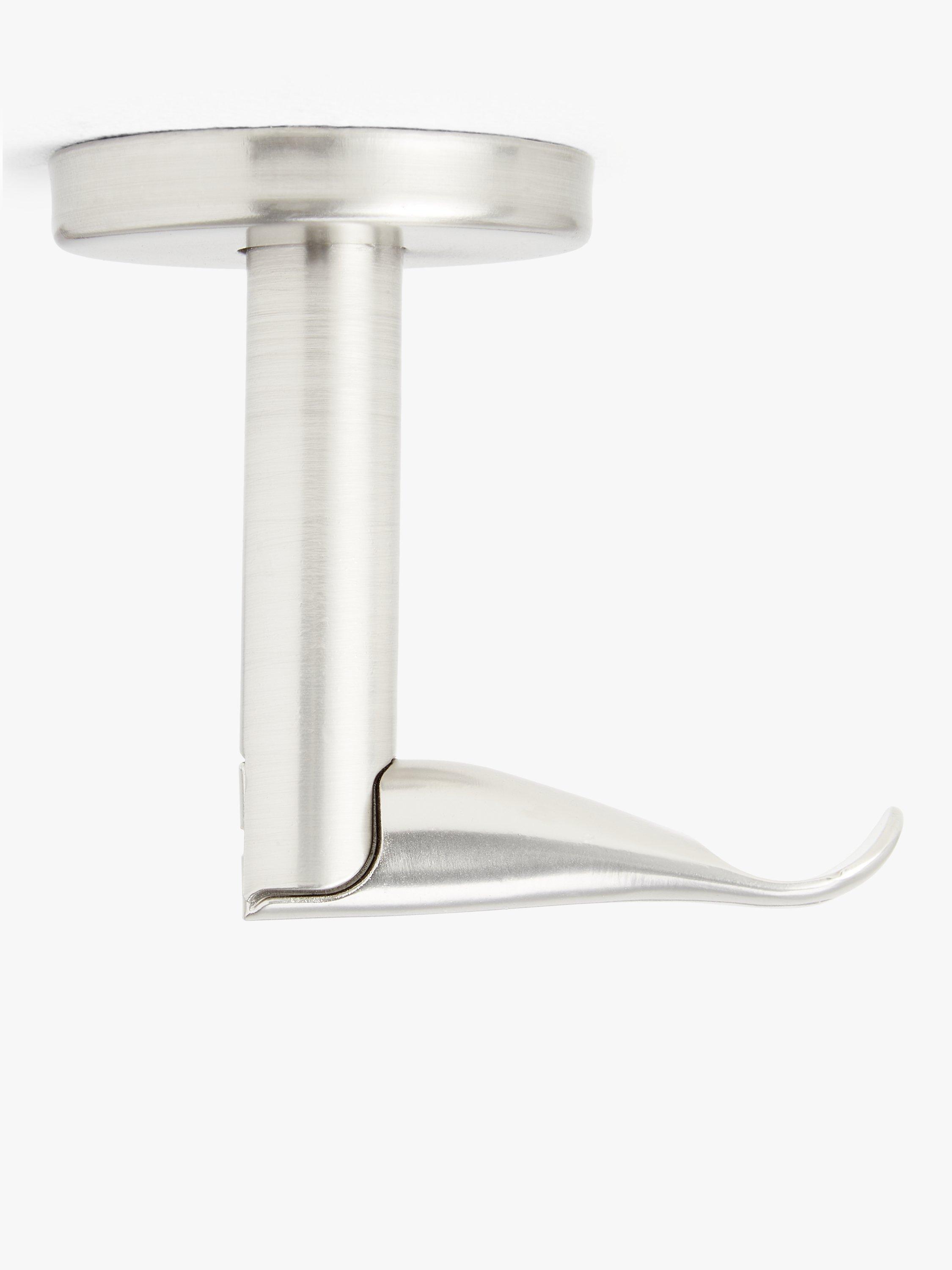 John Lewis Steel Top Fix Passing Bracket, Dia.19mm
