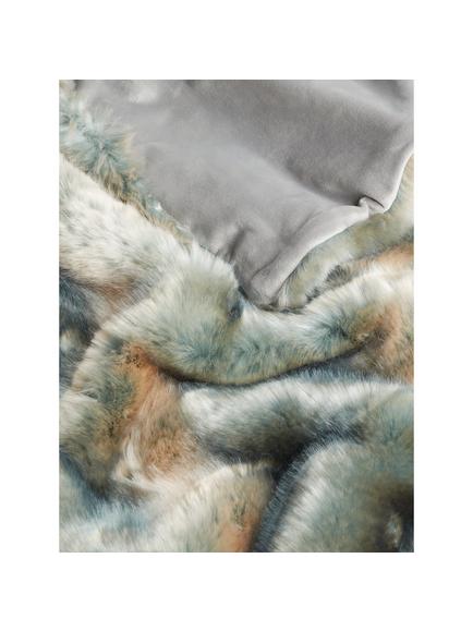John Lewis Faux Fur Throw - view 2, Tourmaline