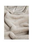 John Lewis Faux Fur Throw, Fawn