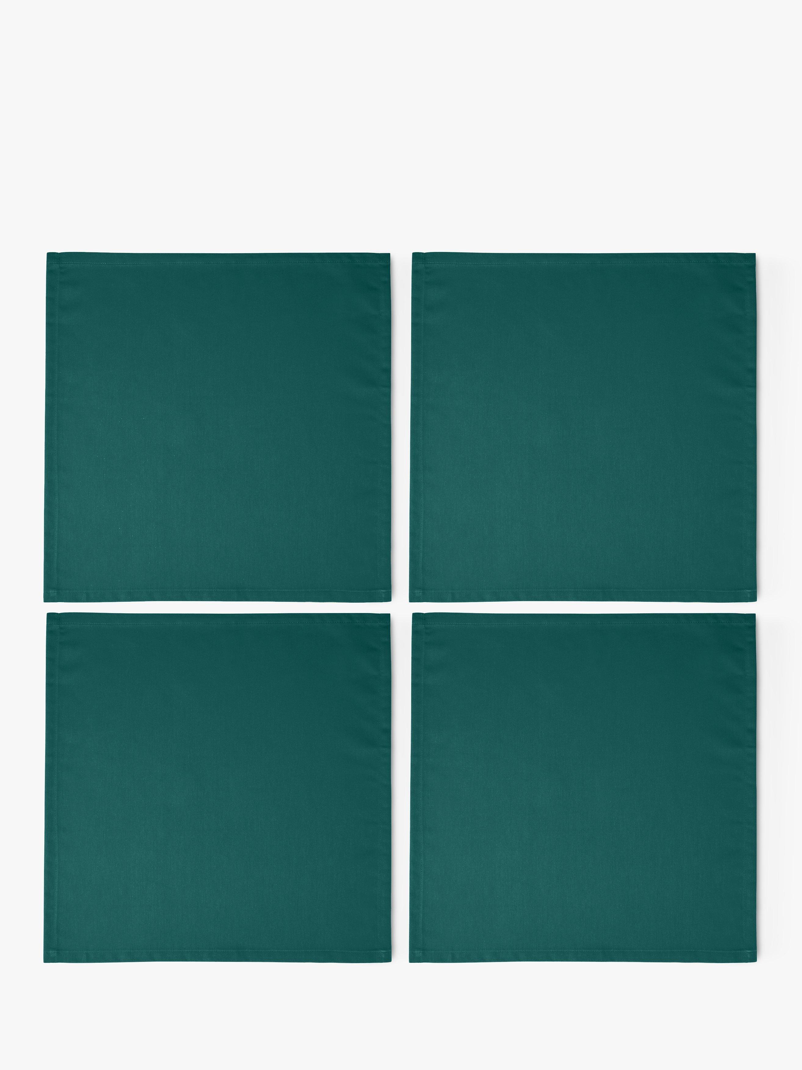 John Lewis & Partners Mezzo Napkins, Set of 4, Forest Green