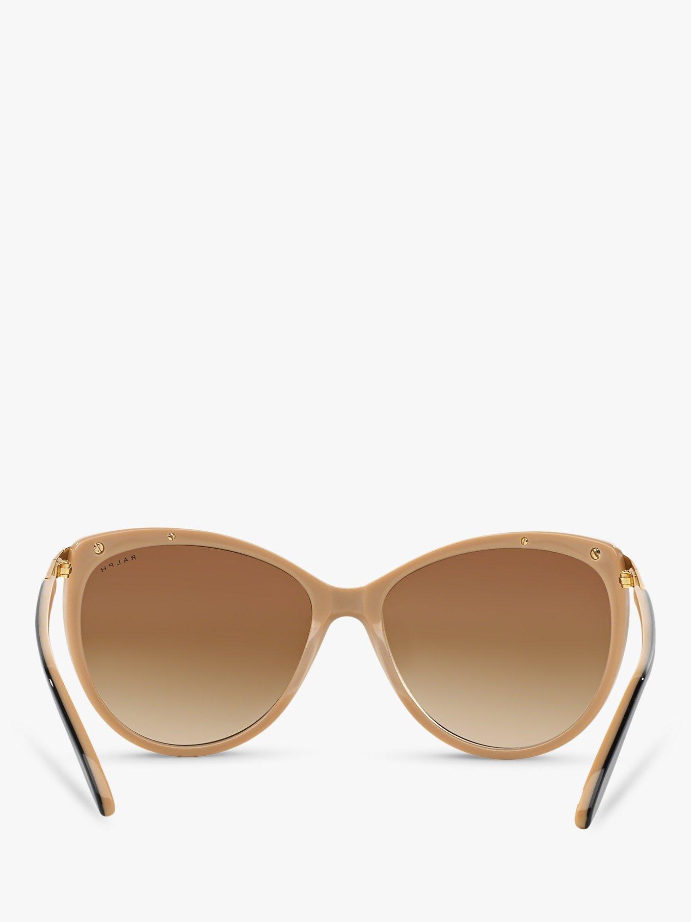 Product image 7 of 11, which shows Ralph Lauren RA5150 Women's Cat's Eye Sunglasses, Black/Brown Gradient