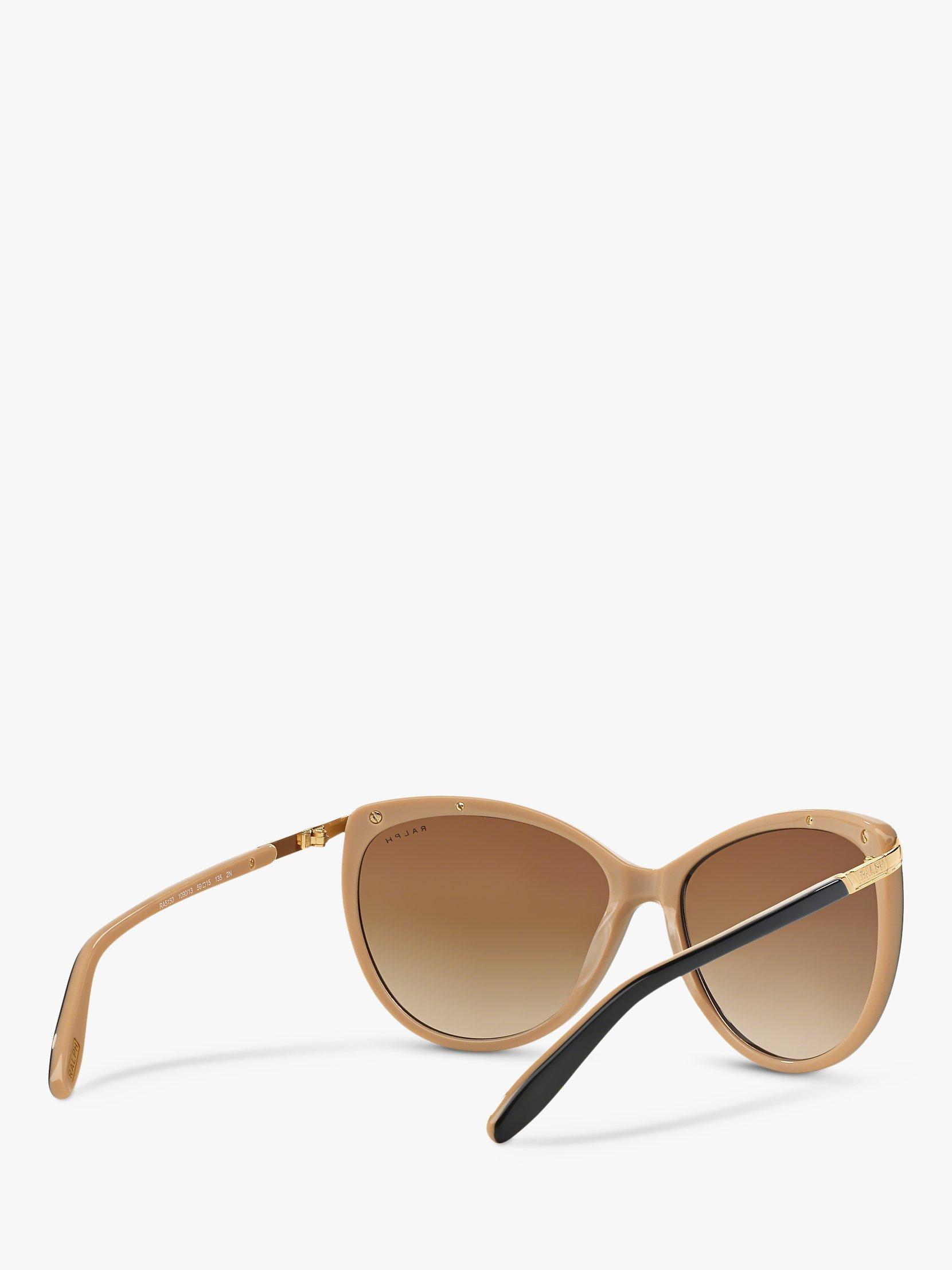 Product image 8 of 11, which shows Ralph Lauren RA5150 Women's Cat's Eye Sunglasses, Black/Brown Gradient