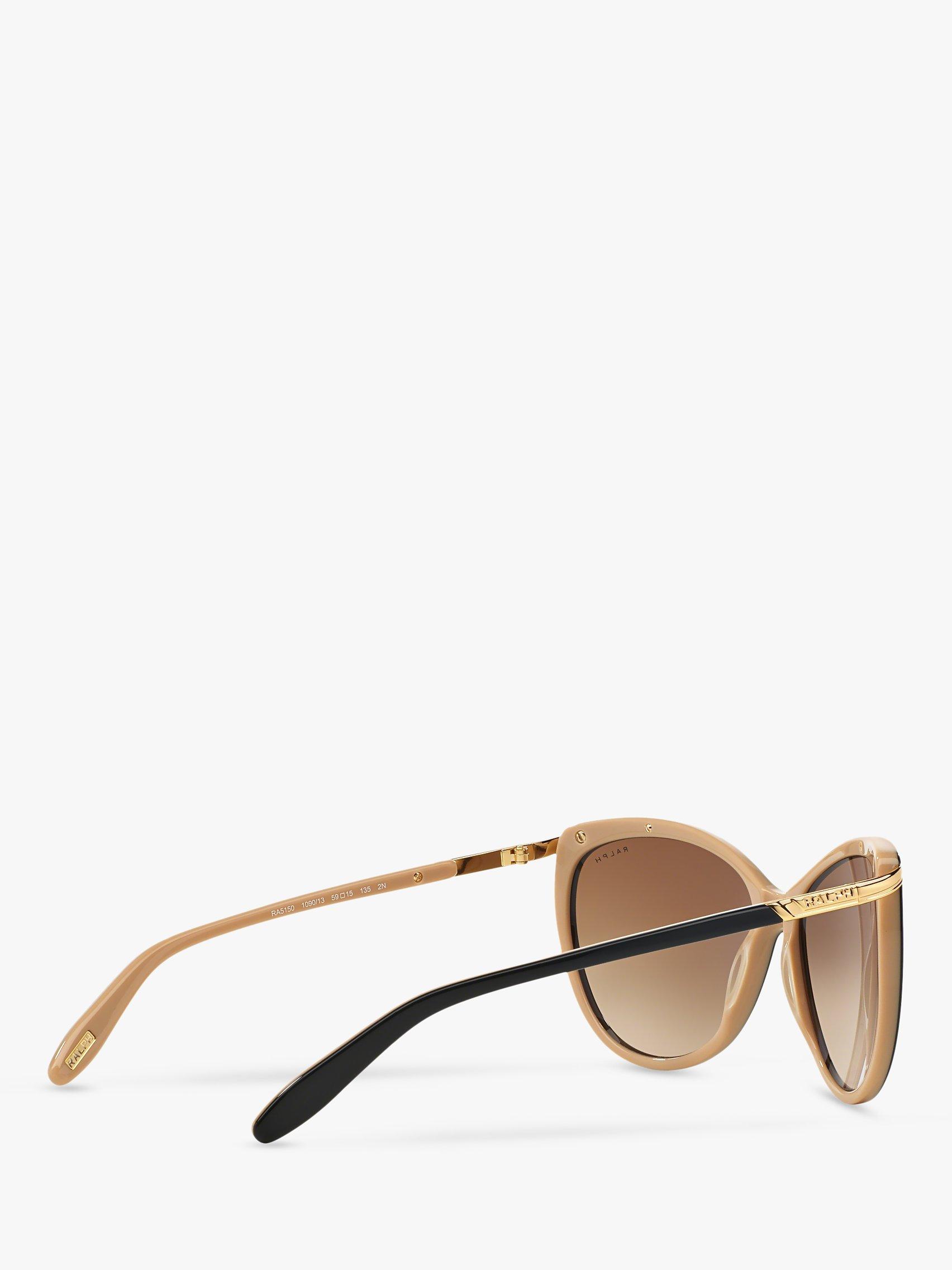 Product image 9 of 11, which shows Ralph Lauren RA5150 Women's Cat's Eye Sunglasses, Black/Brown Gradient