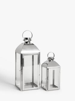 John Lewis Bloomsbury Lantern Candle Holders, Set of 2, 