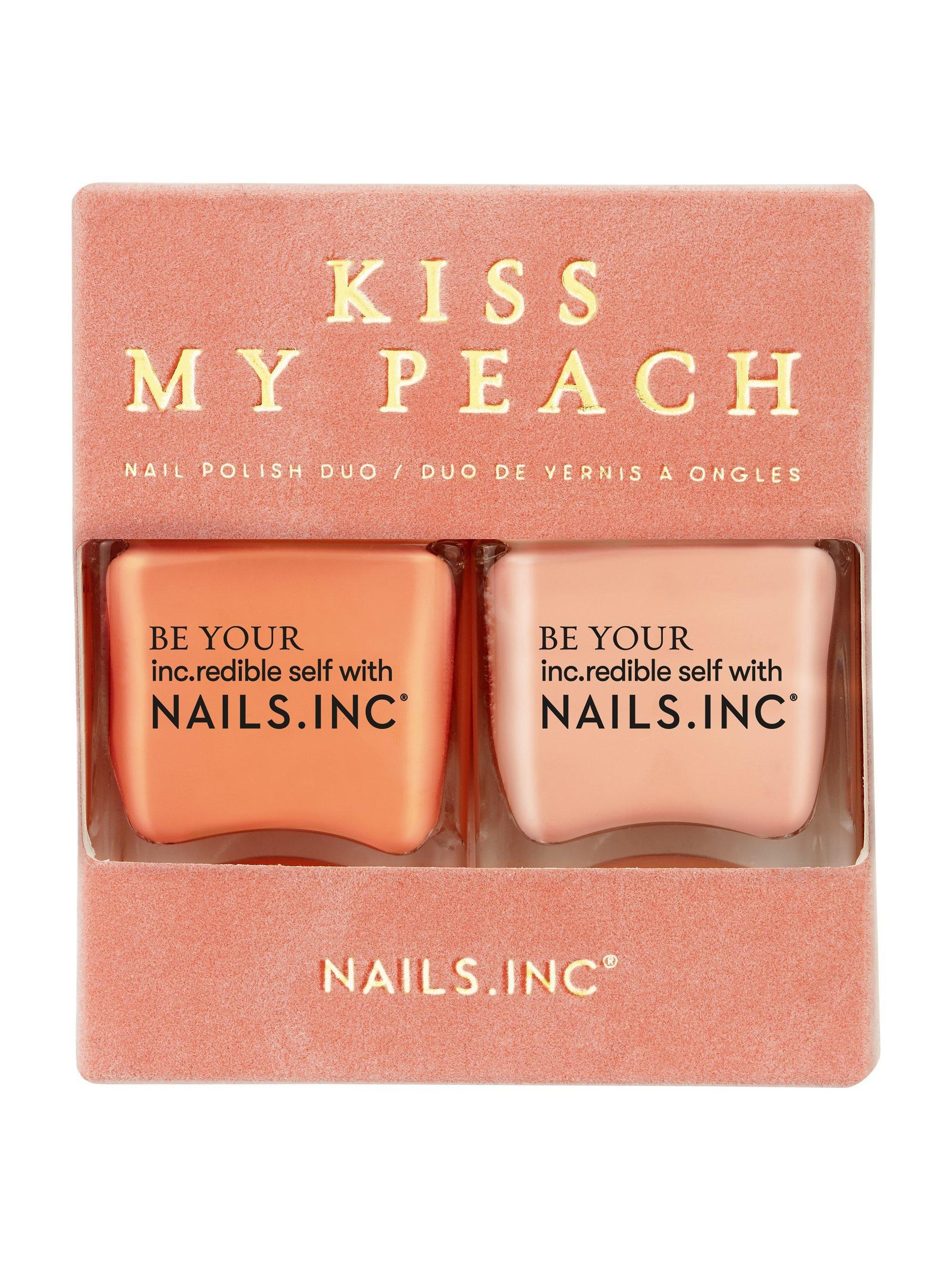 Nails Inc Kiss My Peach Nail Polish Duo