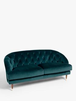 John Lewis + Swoon Radley Large 3 Seater Sofa, Wildwood Green Velvet