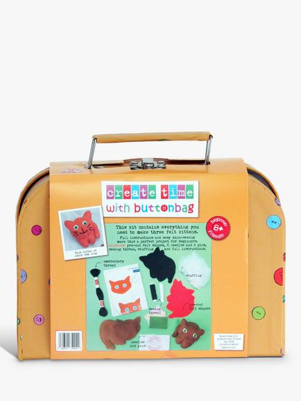 Buttonbag Kitten Crew Sewing Kit, 
