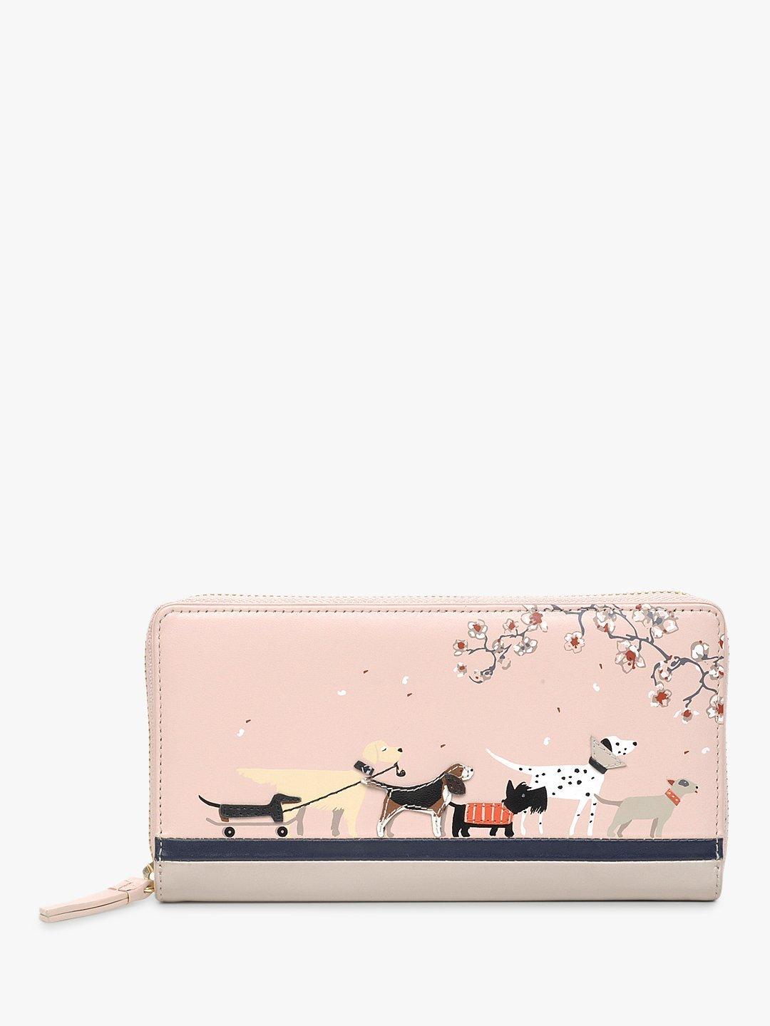 Radley & Friends Leather Zip Around Matinee Purse, Blush