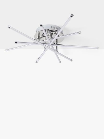 John Lewis Nest LED Semi Flush Ceiling Light, Chrome, Chrome