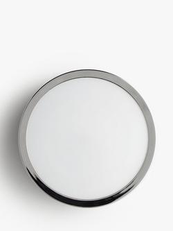 John Lewis Edge LED Flush Bathroom Spotlight, Chrome, Chrome