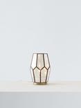 John Lewis Romy Mirrored Glass Table Lamp, Metallic Silver