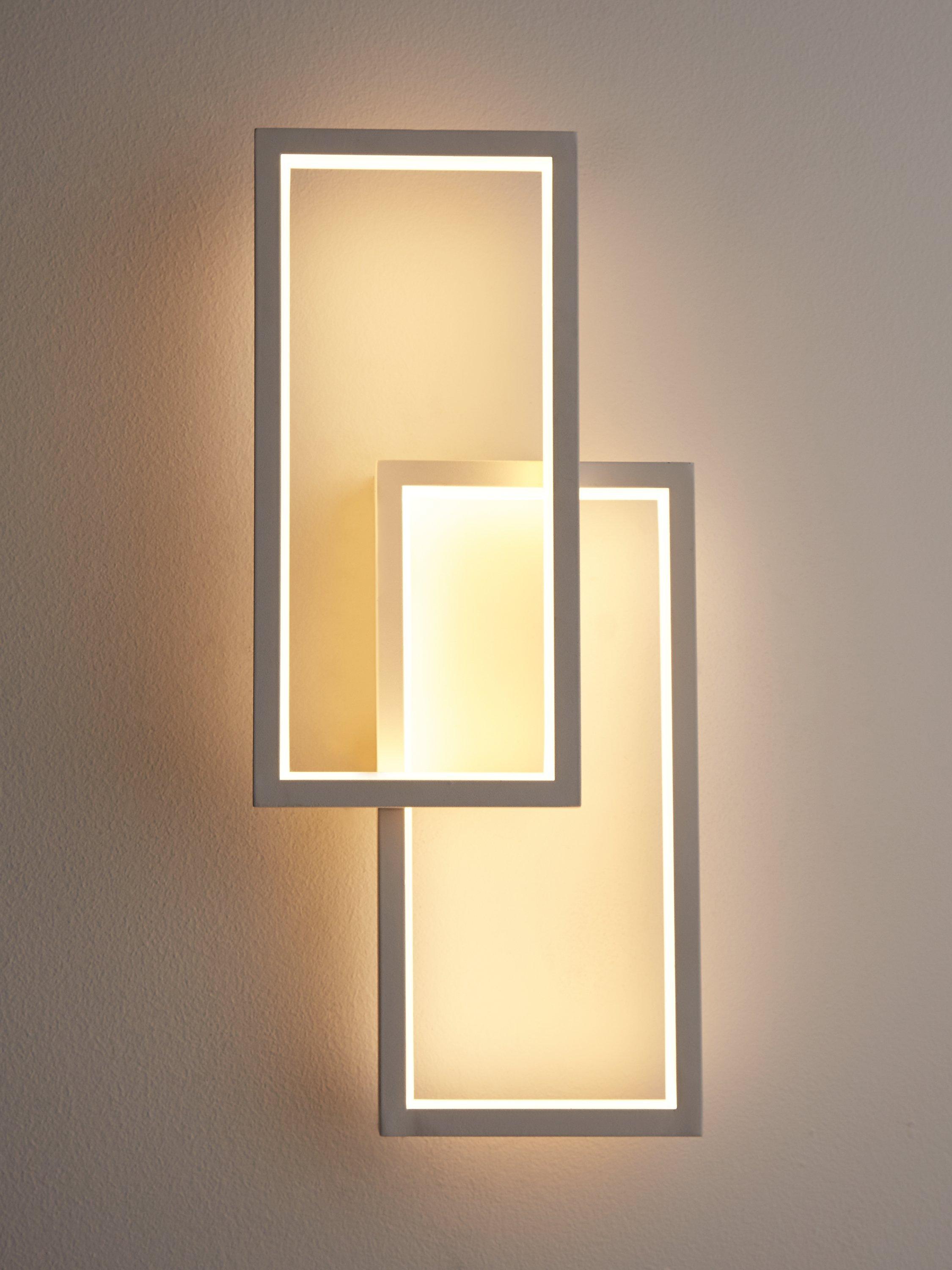 John Lewis Angles LED Wall Light White