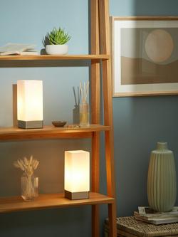 John Lewis Mitch Touch Lamps, Silver, Set of 2 - view 2, Silver