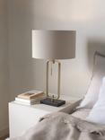 John Lewis Frame Table Lamp, Black/Brass