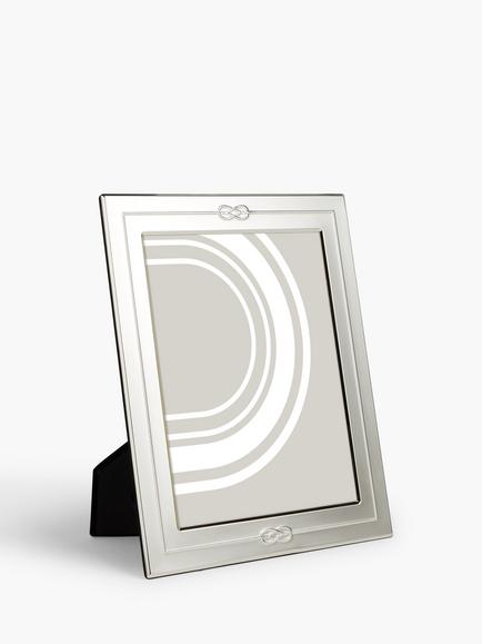 John Lewis Victoria Love Knot Photo Frame, Silver Plated, Silver