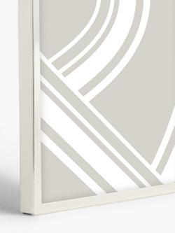 John Lewis Daya Triple Photo Frame - view 2, Silver Plated