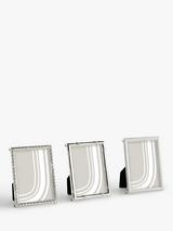 John Lewis Mini Photo Frames, Set of 3, 2.5 x 3.5" (6.5 x 9cm), Silver