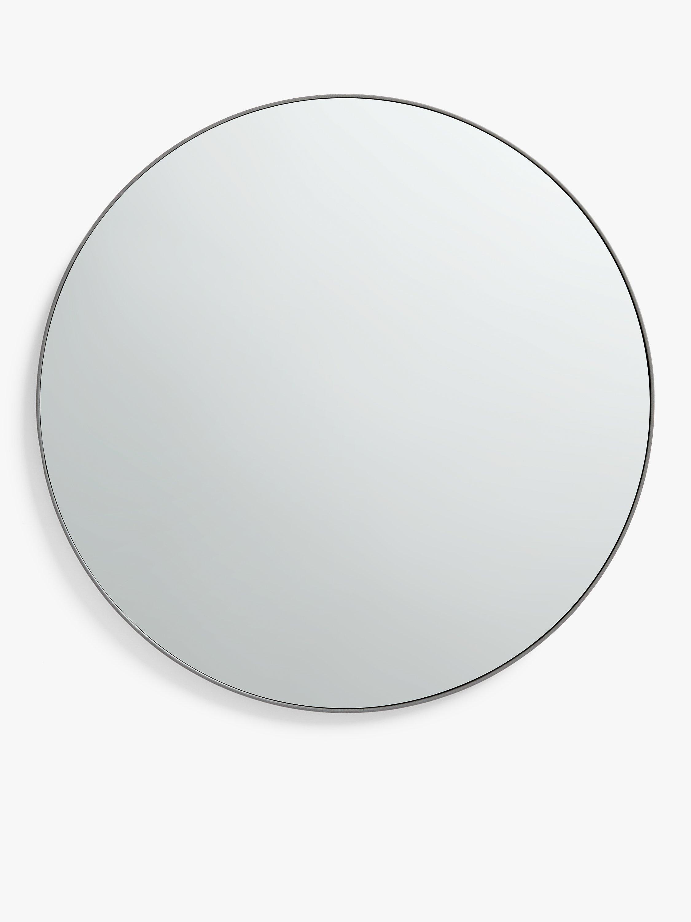 John Lewis Metal Frame Small Round Mirror, 50cm