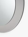 John Lewis Rok Layered Round Wall Mirror, Dia.80cm, Smoke