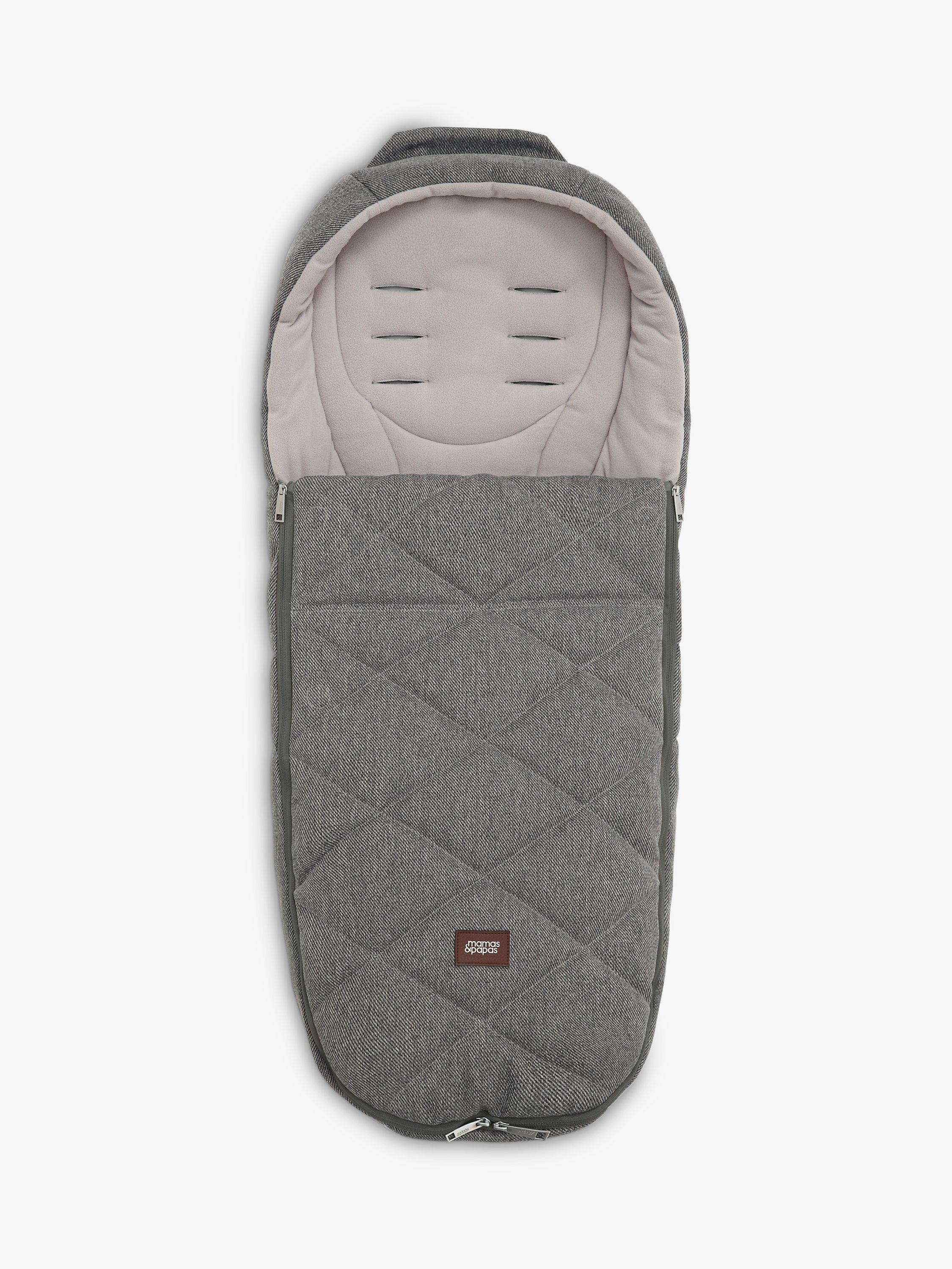 Mamas & Papas Cold Weather Footmuff, Grey Twill
