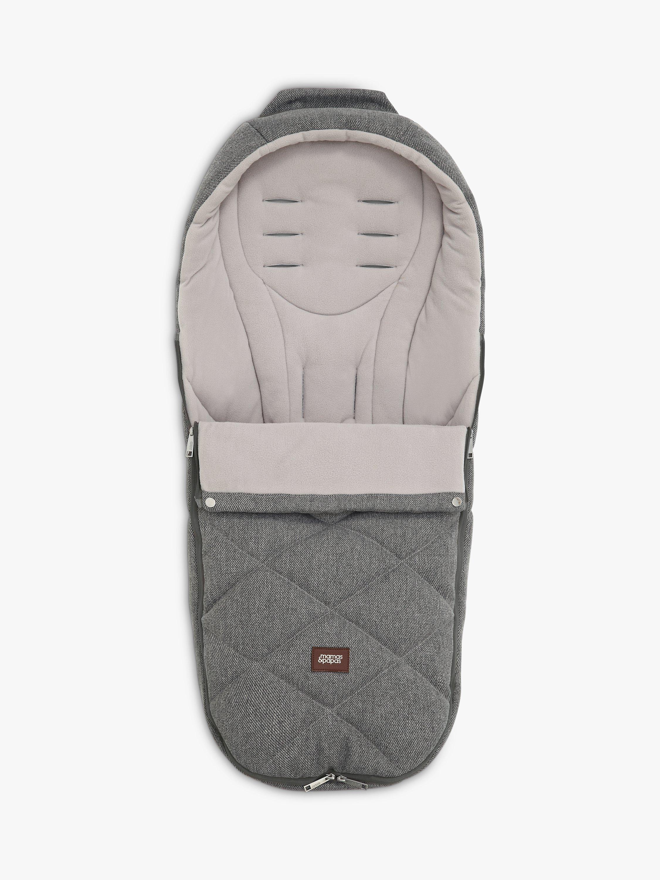 Mamas and papas ocarro grey twill footmuff on sale