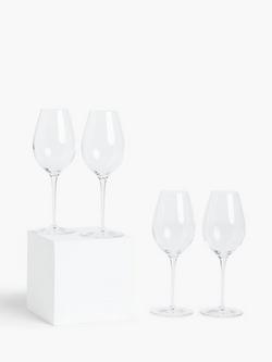John Lewis Connoisseur White Wine Glasses, Set of 4, 380ml, Clear, Clear
