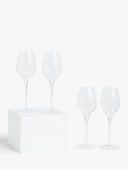 John Lewis Connoisseur White Wine Glasses, Set of 4, 450ml, Clear, Clear