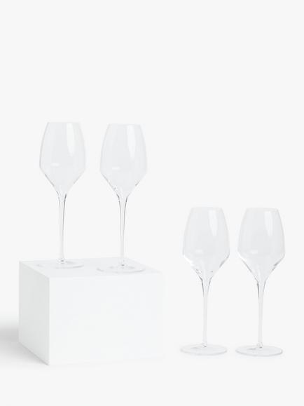 John Lewis Connoisseur White Wine Glasses, Set of 4, 450ml, Clear, Clear
