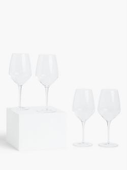 John Lewis Connoisseur Full Bodied Red Wine Glasses, Set of 4, 700ml, Clear, Clear