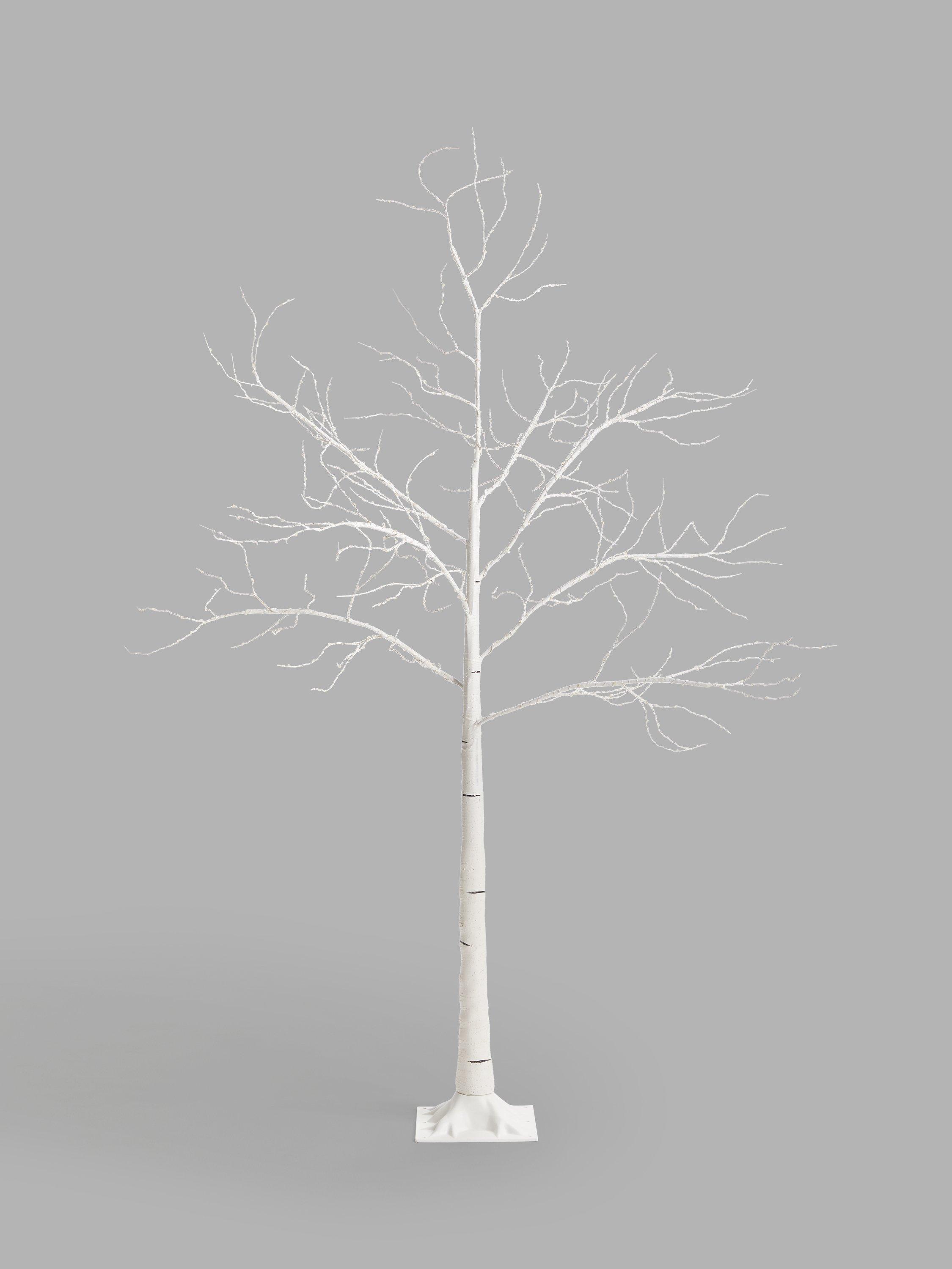 John Lewis & Partners Pre-Lit Birch Twig Tree, Pure White, 6ft