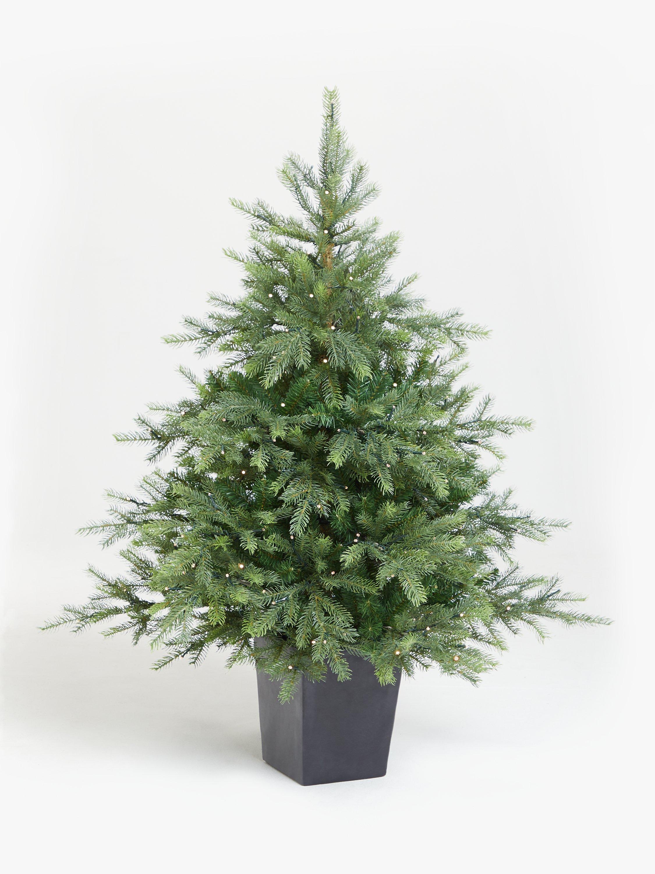 John Lewis & Partners Isla Battery Powered Pre-Lit Christmas Tree, 4.5ft