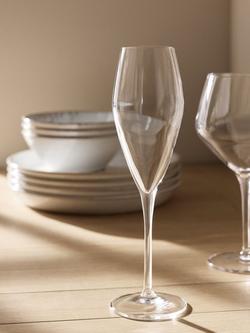 John Lewis Connoisseur Champagne Flutes, Set of 4, 270ml, Clear - view 2, Clear