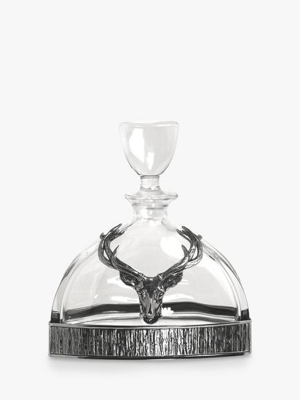 English Pewter Company Stag Decanter, 570ml, Silver