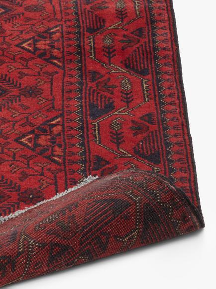 Gooch Luxury Hand Knotted Khal Mohammadi Runner Rug, L240 x W72 cm - view 2, Red