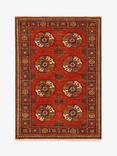 Gooch Luxury Hand Knotted Ersari Rug, Red