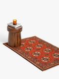 Gooch Luxury Hand Knotted Ersari Rug, Red