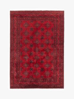 Gooch Luxury Hand Knotted Khal Mohammadi Rug, Red, Red