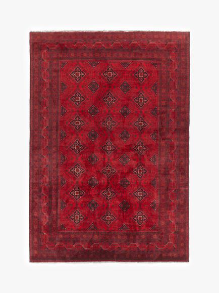 Gooch Luxury Hand Knotted Khal Mohammadi Rug, Red, Red