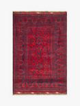 Gooch Luxury Hand Knotted Kundos Rug, Red