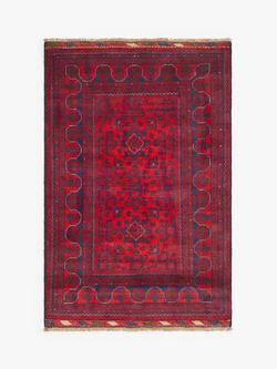 Gooch Luxury Hand Knotted Kundos Rug, Red, Red