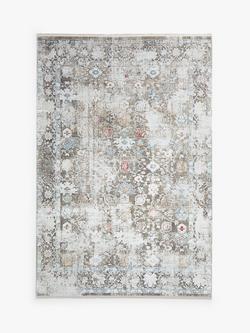 Gooch Luxury Distressed Ziegler Rug - view 2, Silver