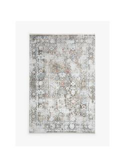 Gooch Luxury Distressed Ziegler Rug, Silver