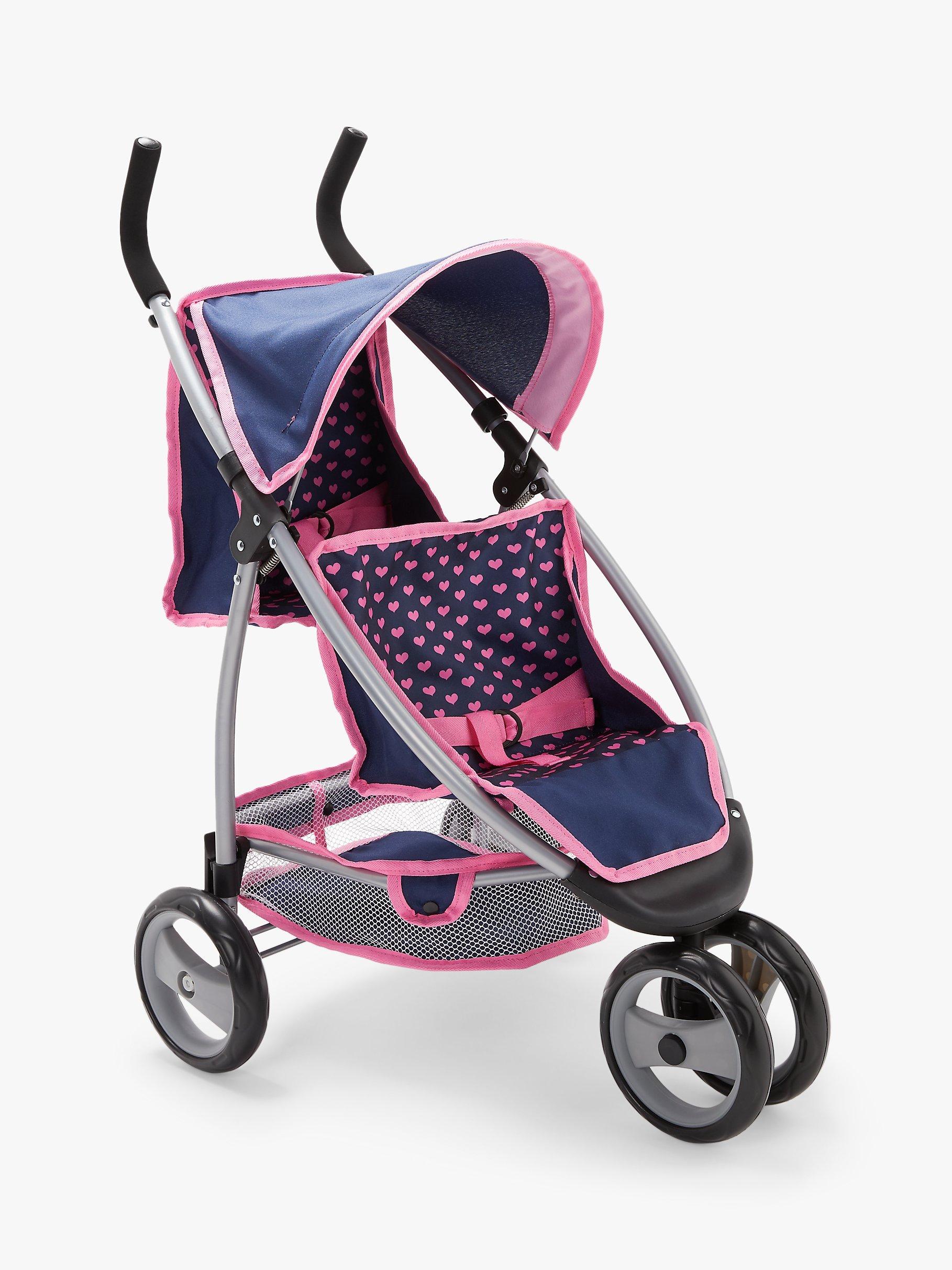 John Lewis Baby Doll Twin Pushchair