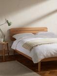 John Lewis Bow Slatted Headboard Bed Frame, Double