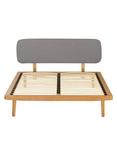 John Lewis Bow Upholstered Headboard Bed Frame, Double