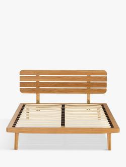 John Lewis Bow Slatted Headboard Bed Frame, King Size - view 2, Oak